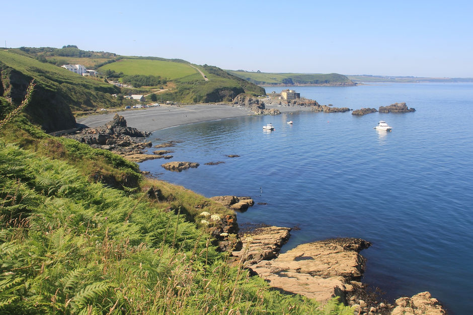 peaceful cove on the eastern shore of the Lizard Peninsula