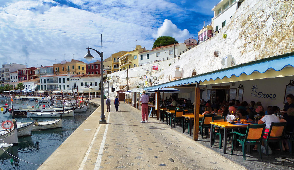 Waterside restaurants at Mahon Harbour