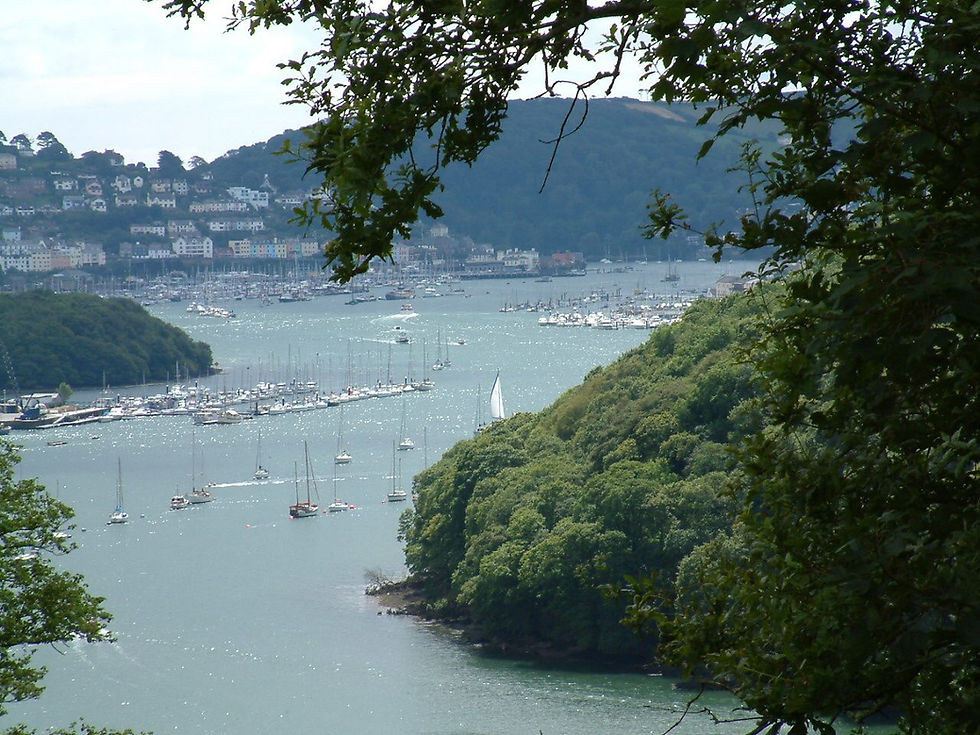 The river Dart looking down towards Kingswear