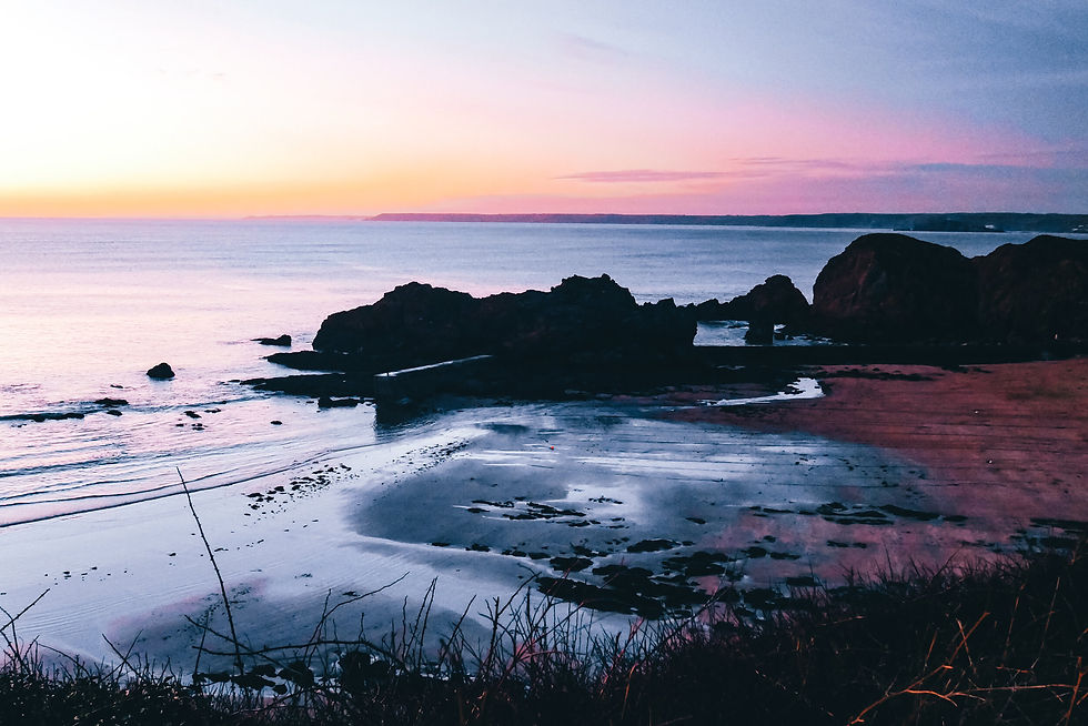 Hope Cove in South Devon in evening light