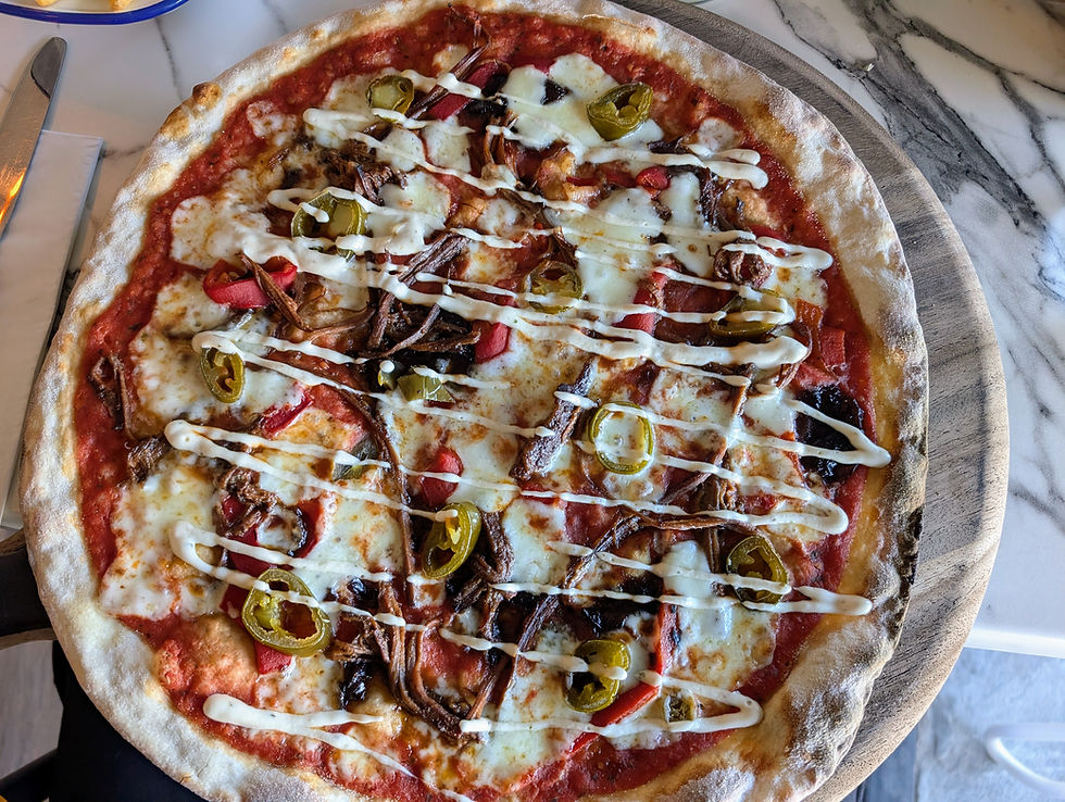 Fabulous pizza served in a Padstow waterside restaurant