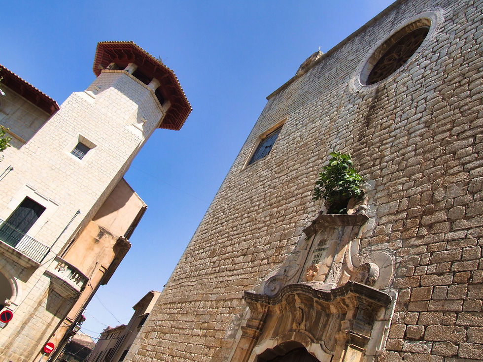 Typical buildings in old Majorca