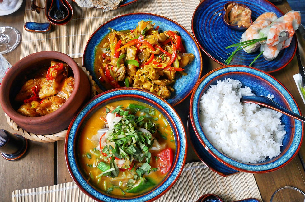 A classic lunch, as served in Vietnam