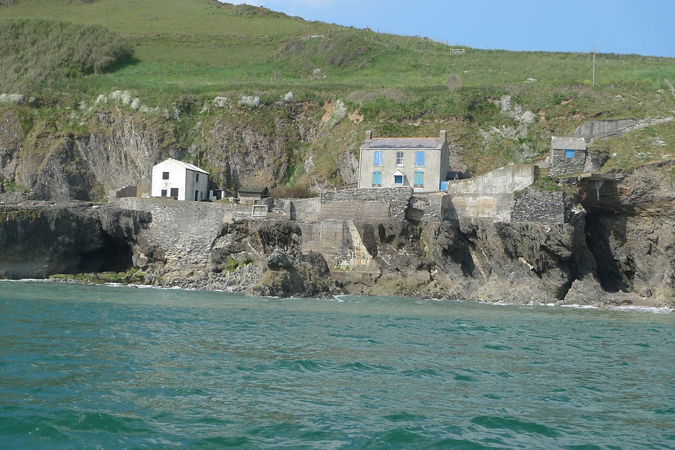 The empty village of Hallsands, South Devon