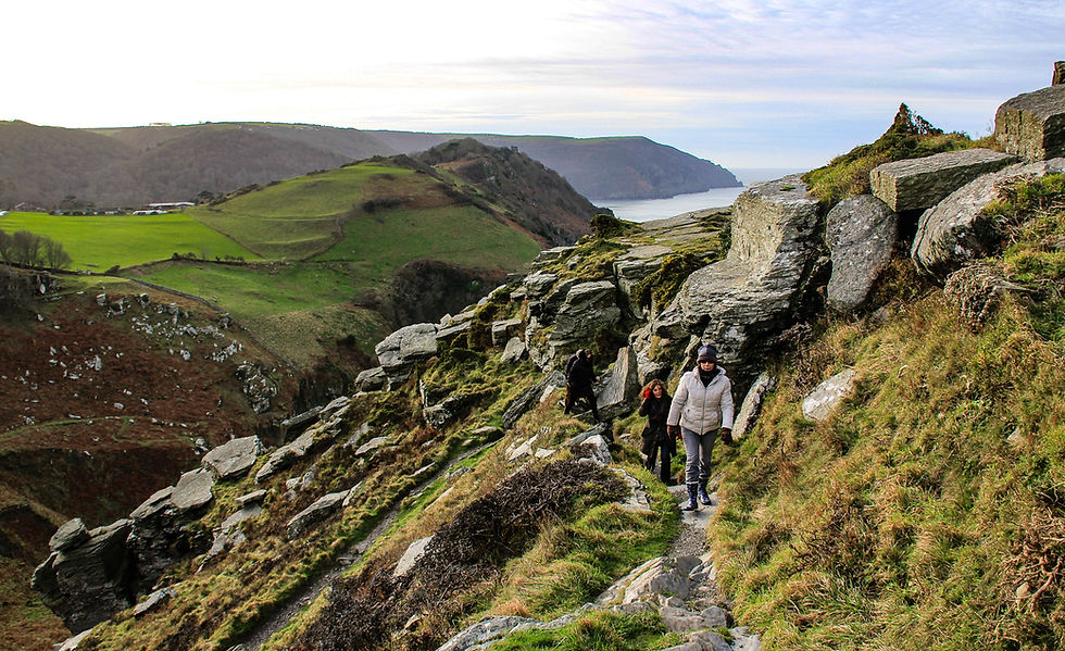 Looking west from The Valley of Rocks