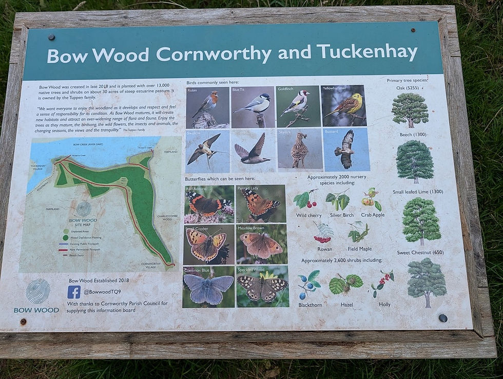 The Nature Reserve sign at Tuckenhay