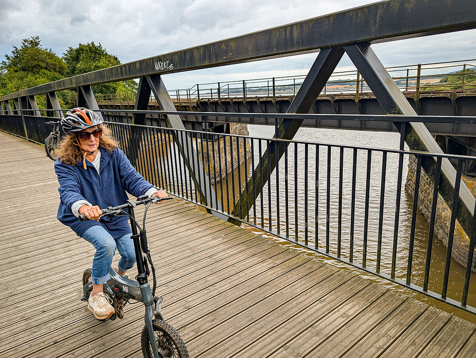Cyclist on the Exe Trail