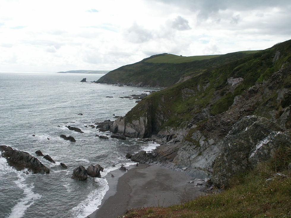 Looking west out of Whitsand Bay, Cornwall