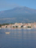Mount Etna rising into the clouds