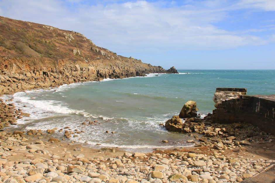 The cove at Lamorna, Cornwall