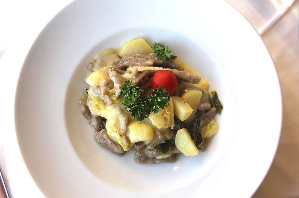 Mountain food on Alp Grum