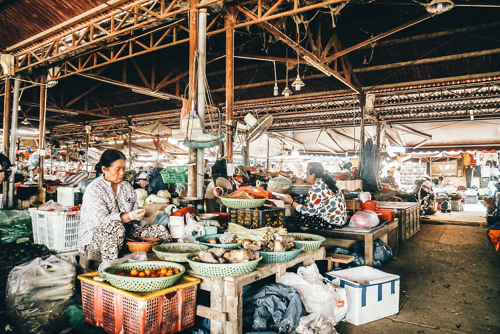 A market in Hoi An, Vietnam