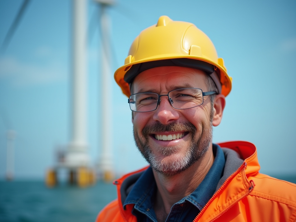 Offshore Wind Turbine Technician Smiling