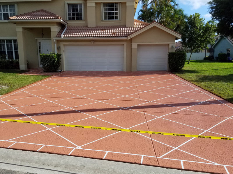 Driveway Concrete Staining_Fort Lauderdale, FL