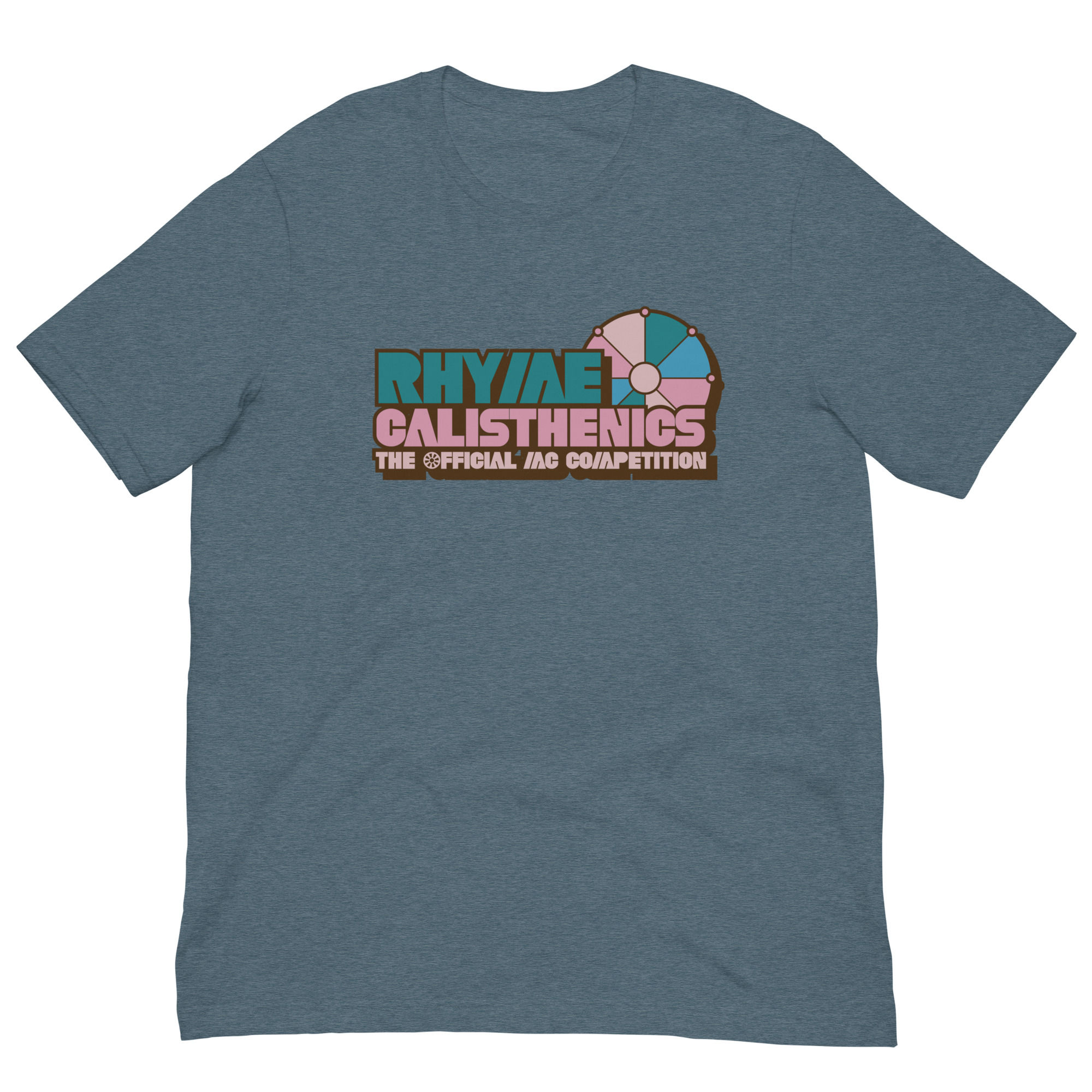 Rhyme Calisthenics (teal/pink logo) Unisex t-shirt