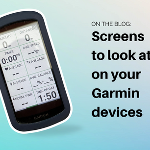 Which screens should I use on my Garmin while training?