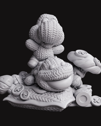 Yoshi's Woolly Word - Mario Bros | Kaos 3D Lab