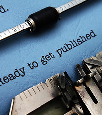 Messaggio di pubblicazione della macchina da scrivere