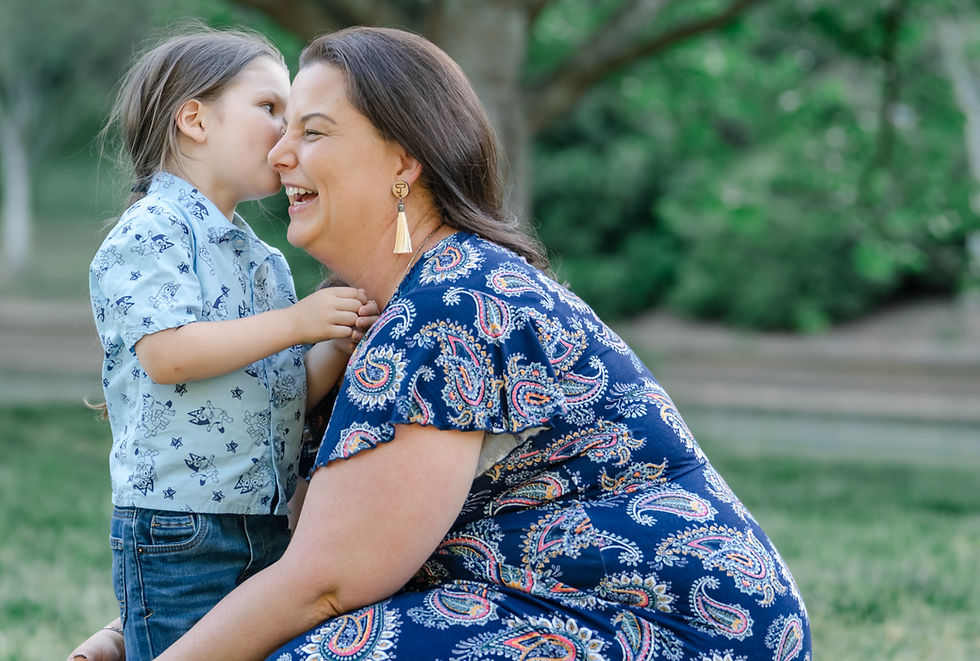 Daria Beddard with her son