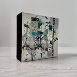 "Collage work arranged with a simplified color scheme for visual harmony."