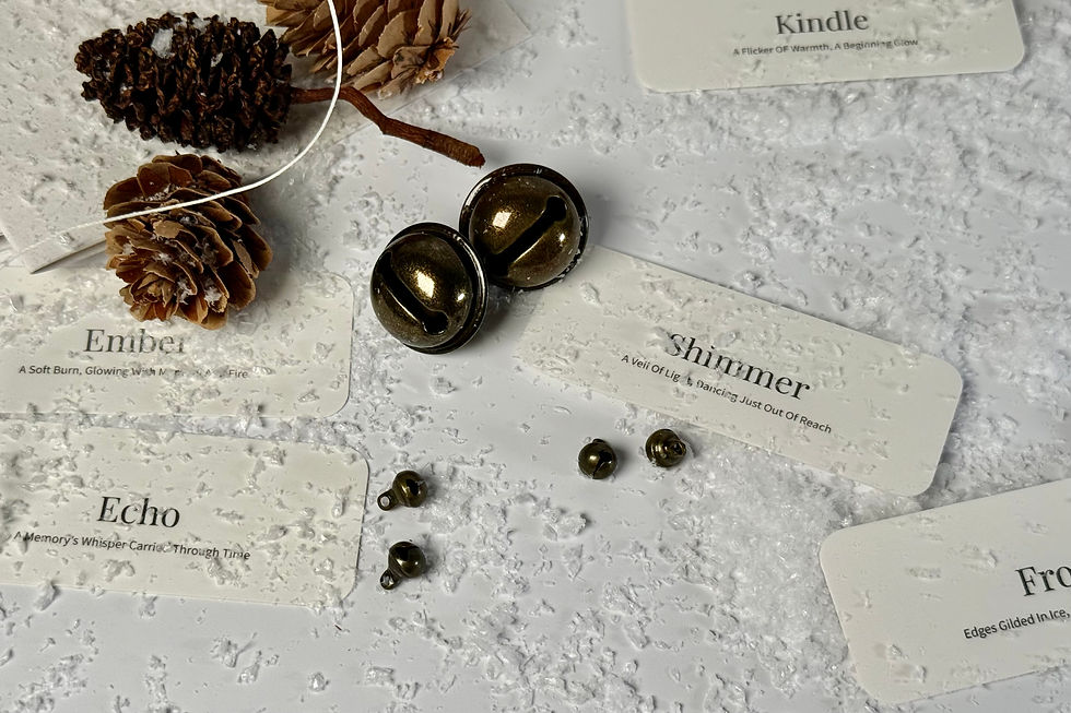Twelve Days Of Winter Words scattered in snow