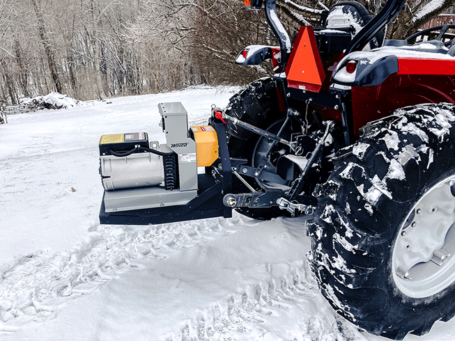 Generator Platform on Tractor