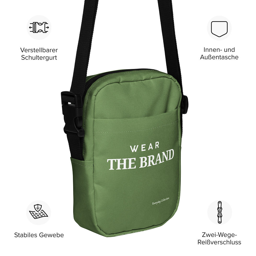Thumbnail: Olive Green Utility Crossbody Bag
