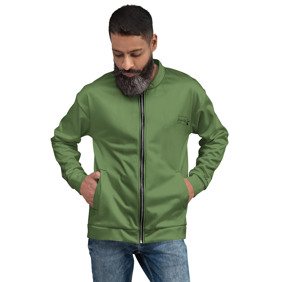 Thumbnail: Everyday Olive Green Unisex Bomber Jacket