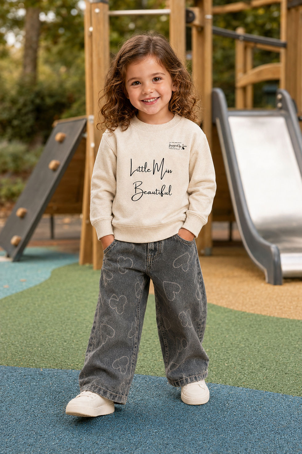 Thumbnail: Little Miss Beautiful Crewneck Sweatshirt