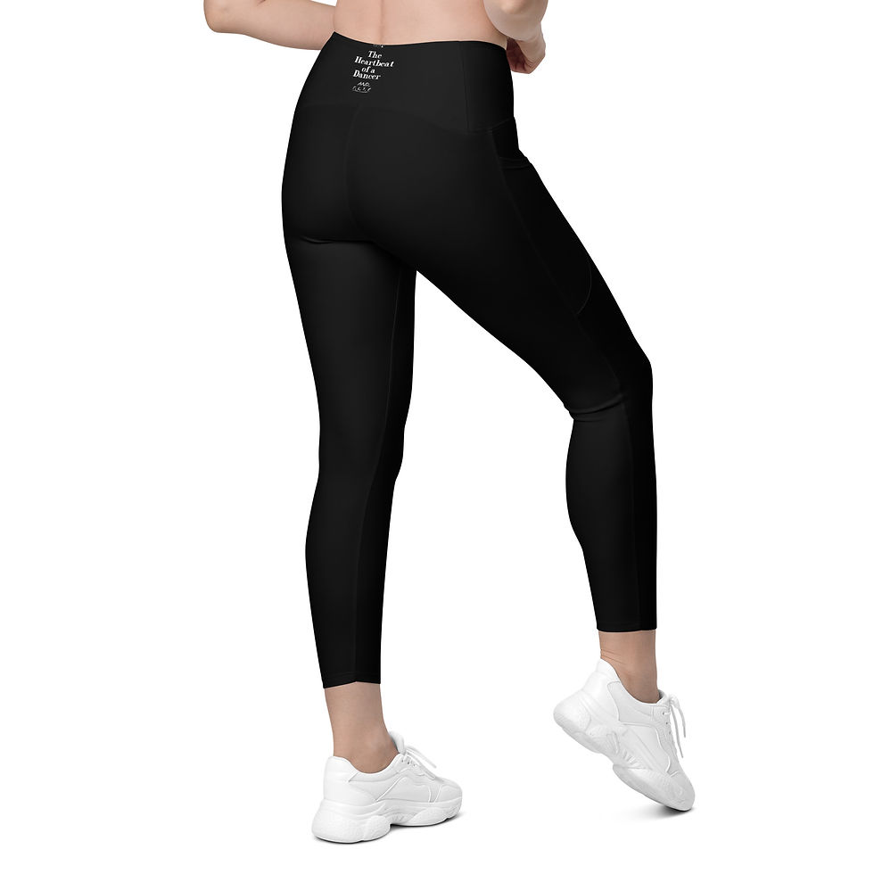 Thumbnail: 5,6,7,8 Dance Edition Black Crossover leggings with pockets