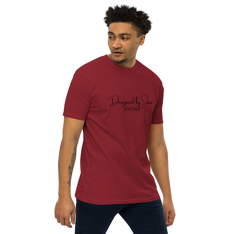 Thumbnail: Designed by Joan EST. 2024 Men’s Premium Heavyweight Tee