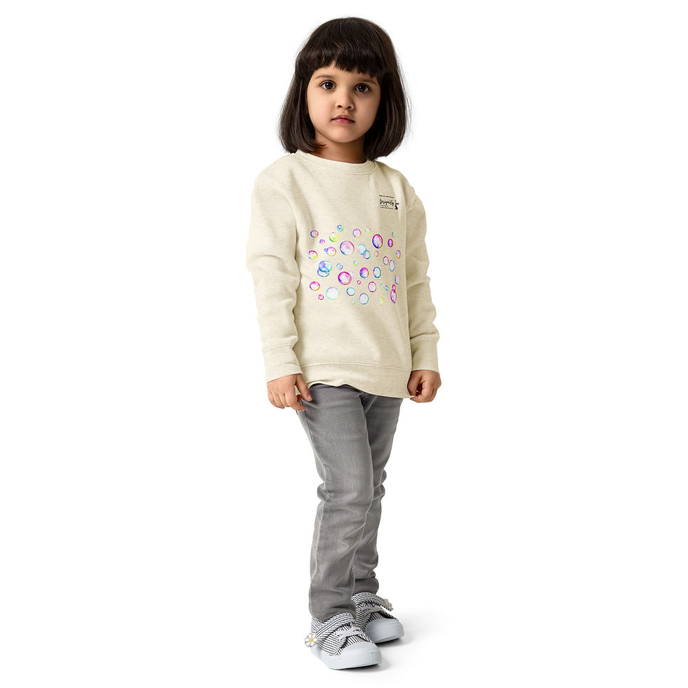 Thumbnail: DbJ Boho Kids Bubbles Crewneck Sweatshirt