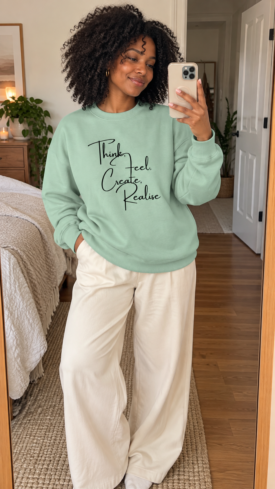 Miniaturbild: The Think, Feel, Create, Realise Oversized Sweatshirt