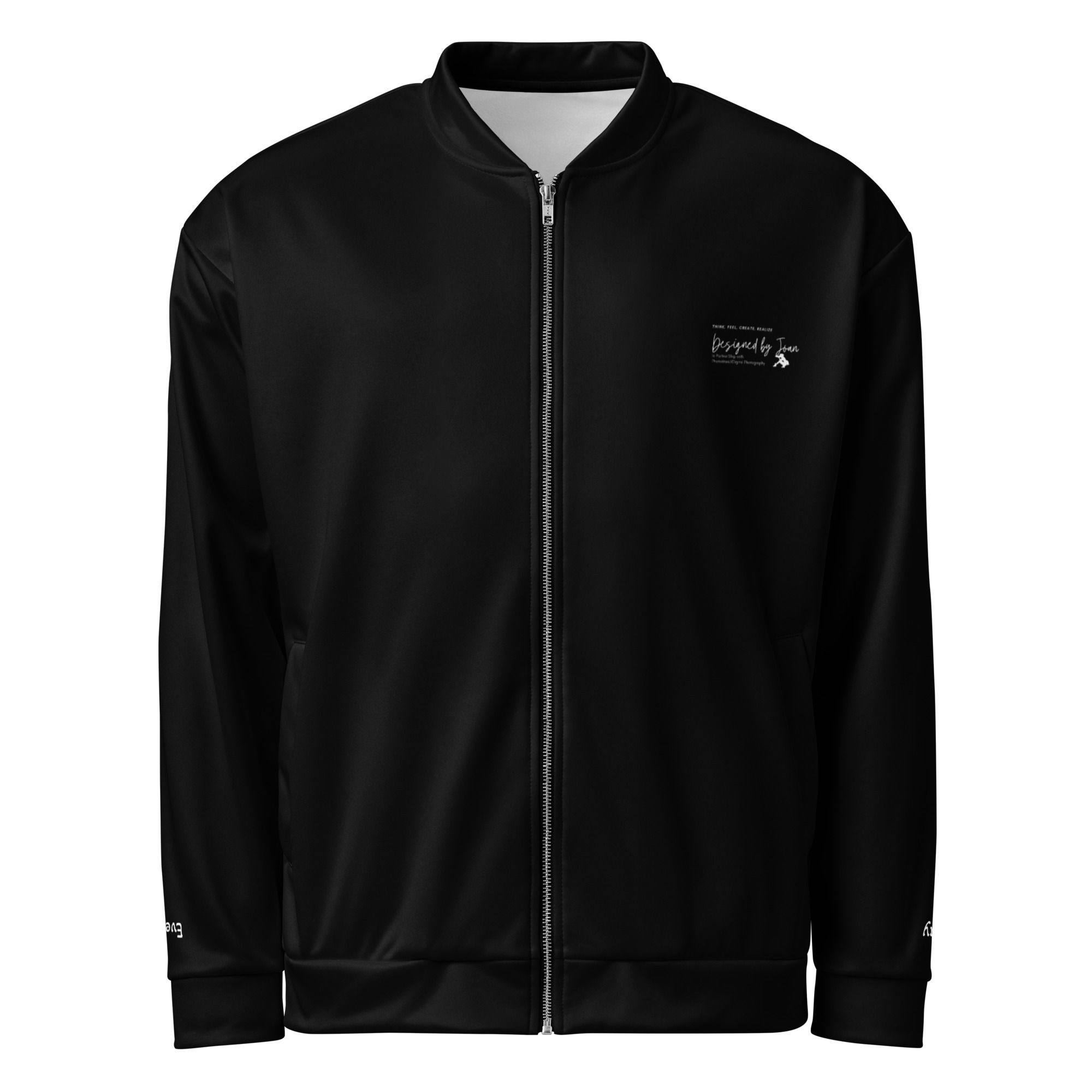 Everyday Black Unisex Bomber Jacket