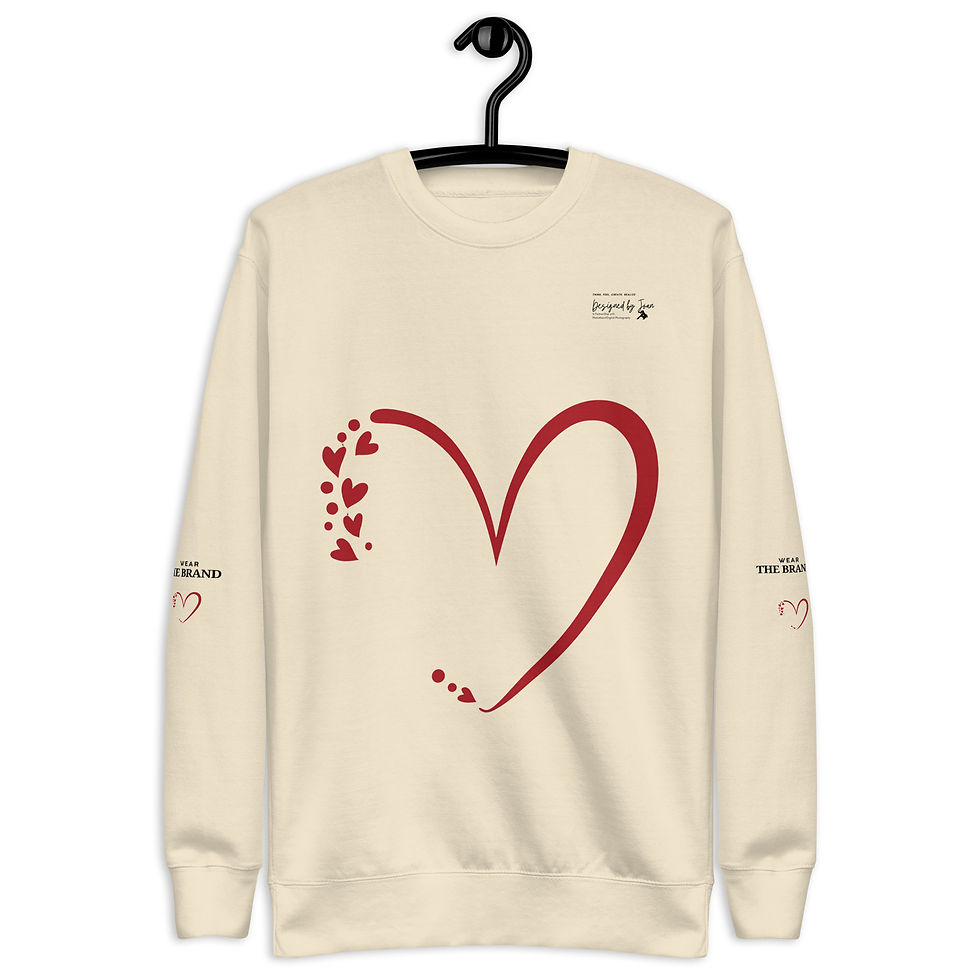 Thumbnail: Designed by Joan Valentine Heart - Own the Vibe Crewneck Sweater