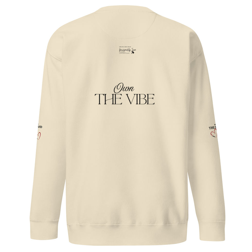 Thumbnail: Designed by Joan Valentine Heart ‘Forever’- Own the Vibe Crewneck Sweater