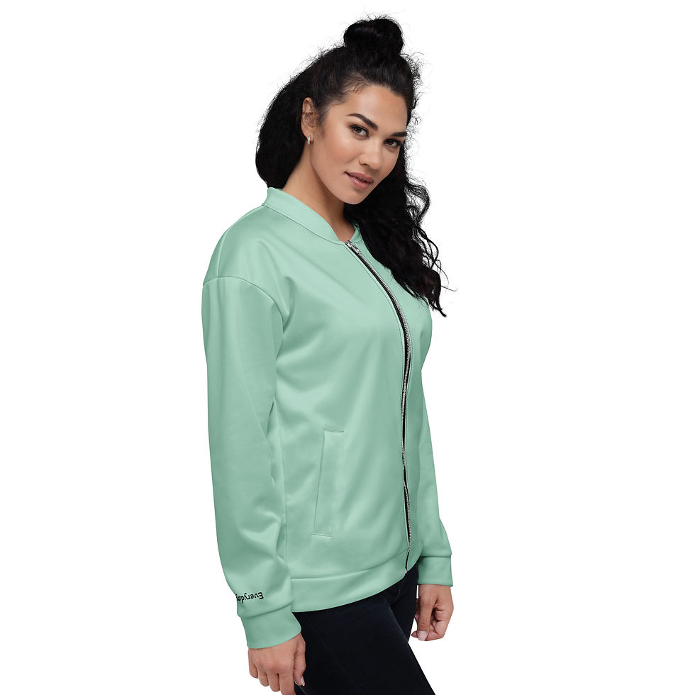 Thumbnail: Everyday Mint Sage Unisex Bomber Jacket