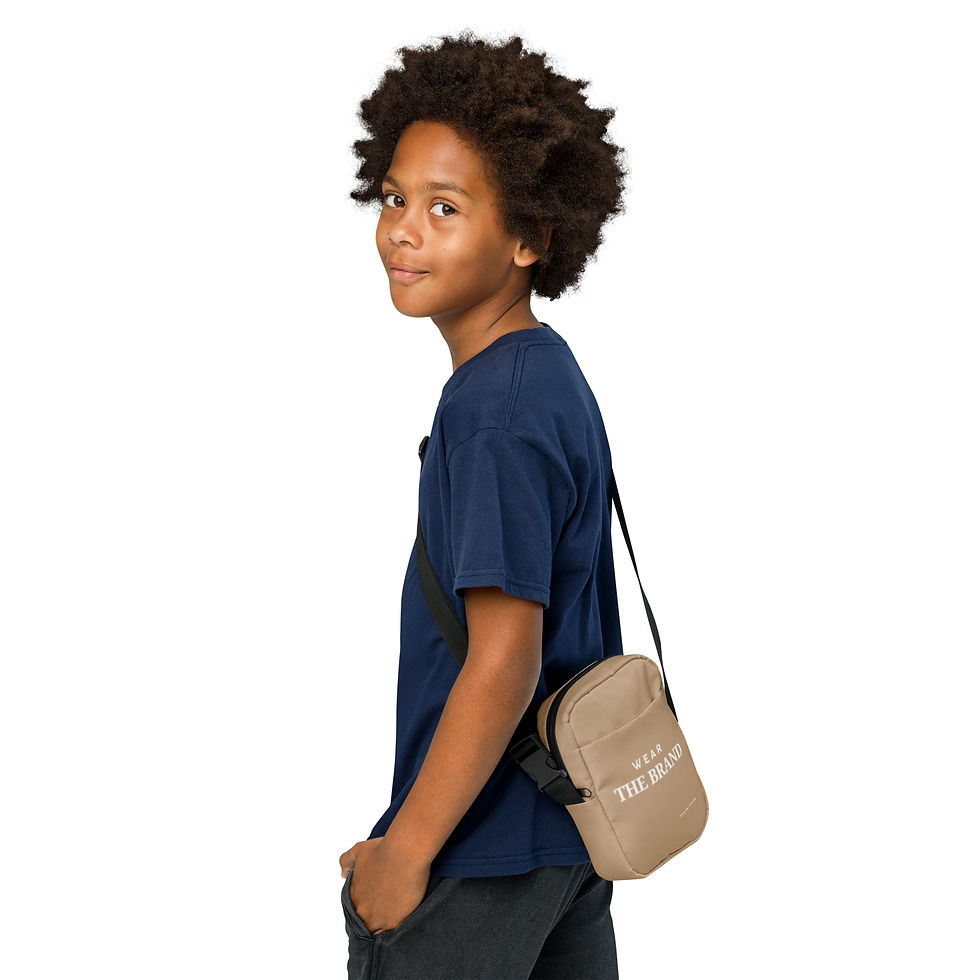 Thumbnail: Light Brown Utility Crossbody Bag
