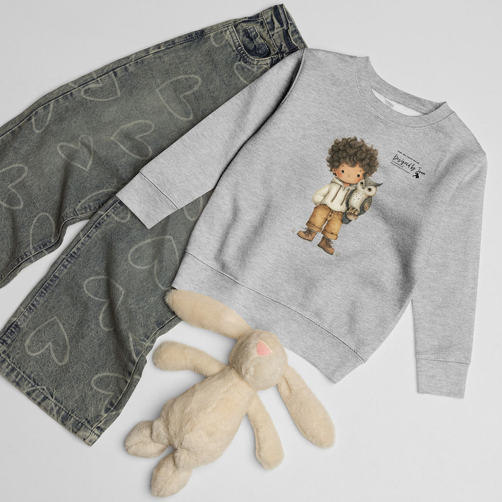 Thumbnail: Autumn Boho Kids Davey Crewneck Sweatshirt