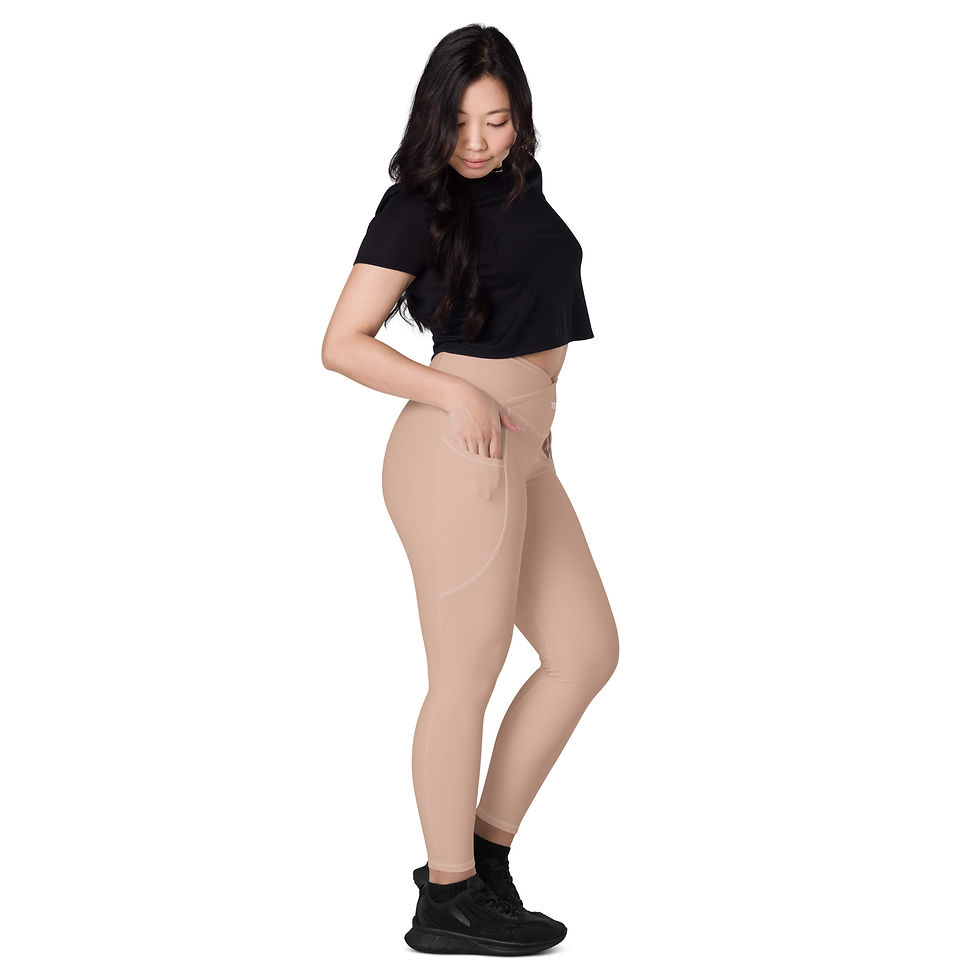 Thumbnail: Everyday Dusty Rose Crossover Leggings