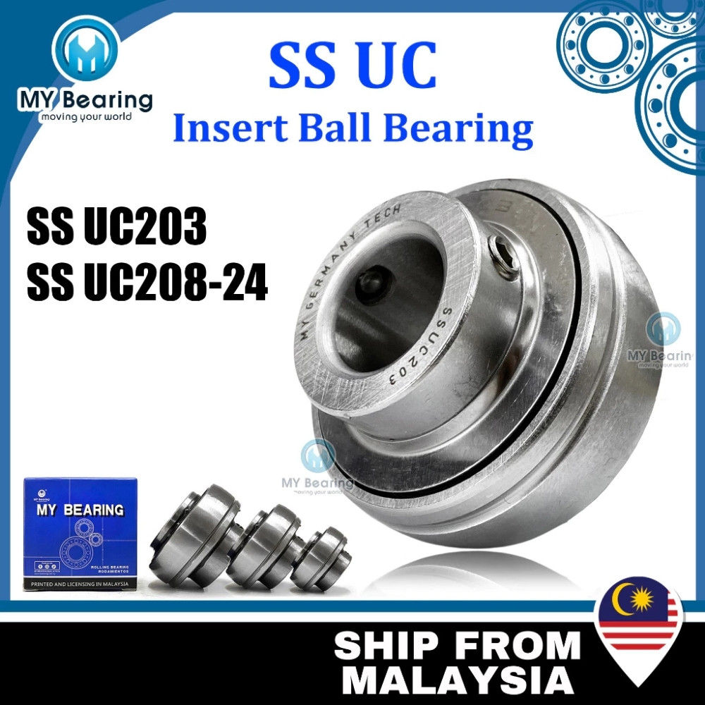 MY Stainless Steel Radial Insert Ball Bearing Shaft Bearing Unit