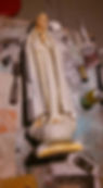 Our Lady of Fatima plaster statue repair and paint