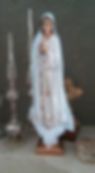 Resin Mary of Fatima sculpture