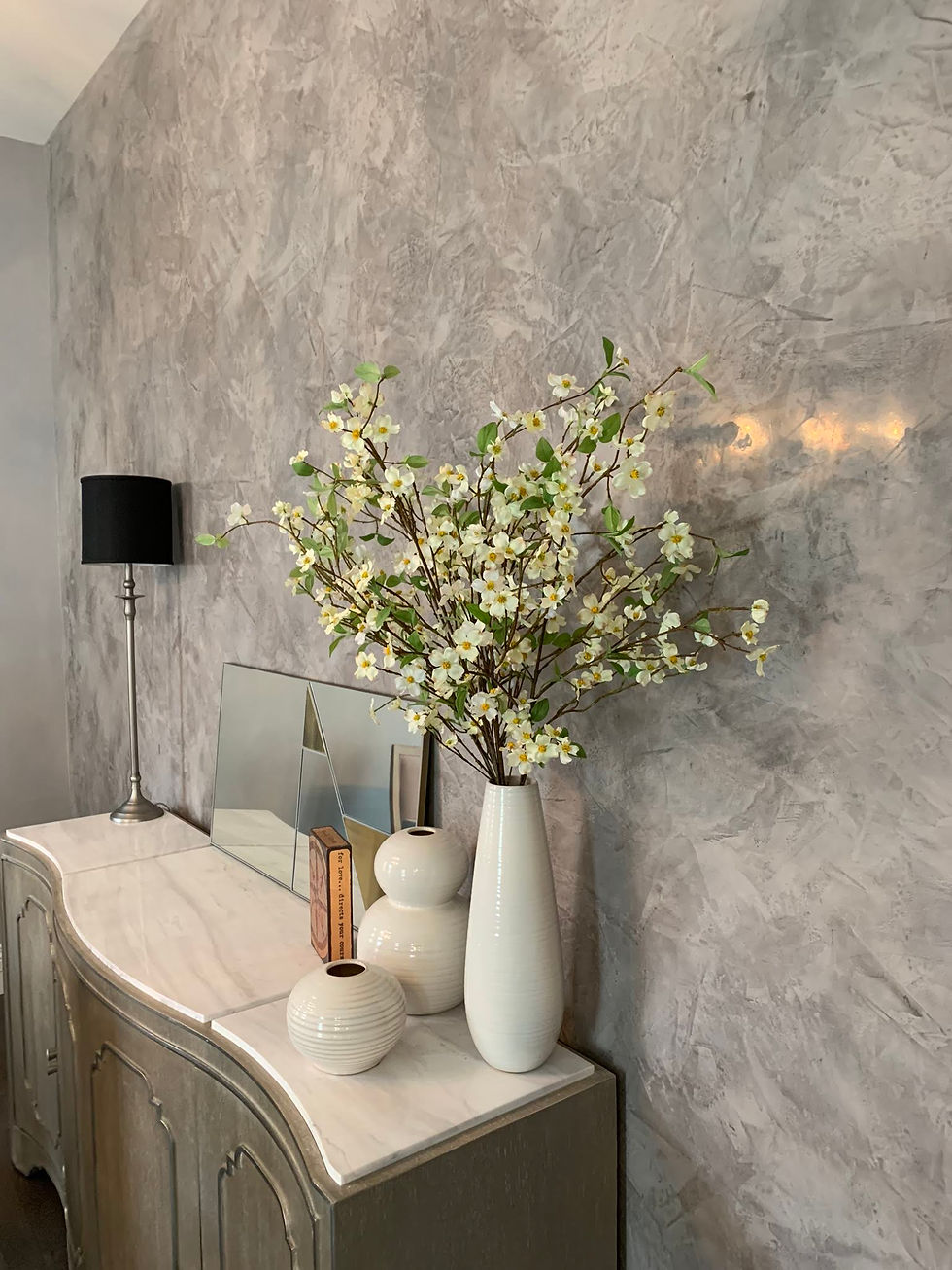 Scott Fritz Wall Creation applies Venetian polished plaster