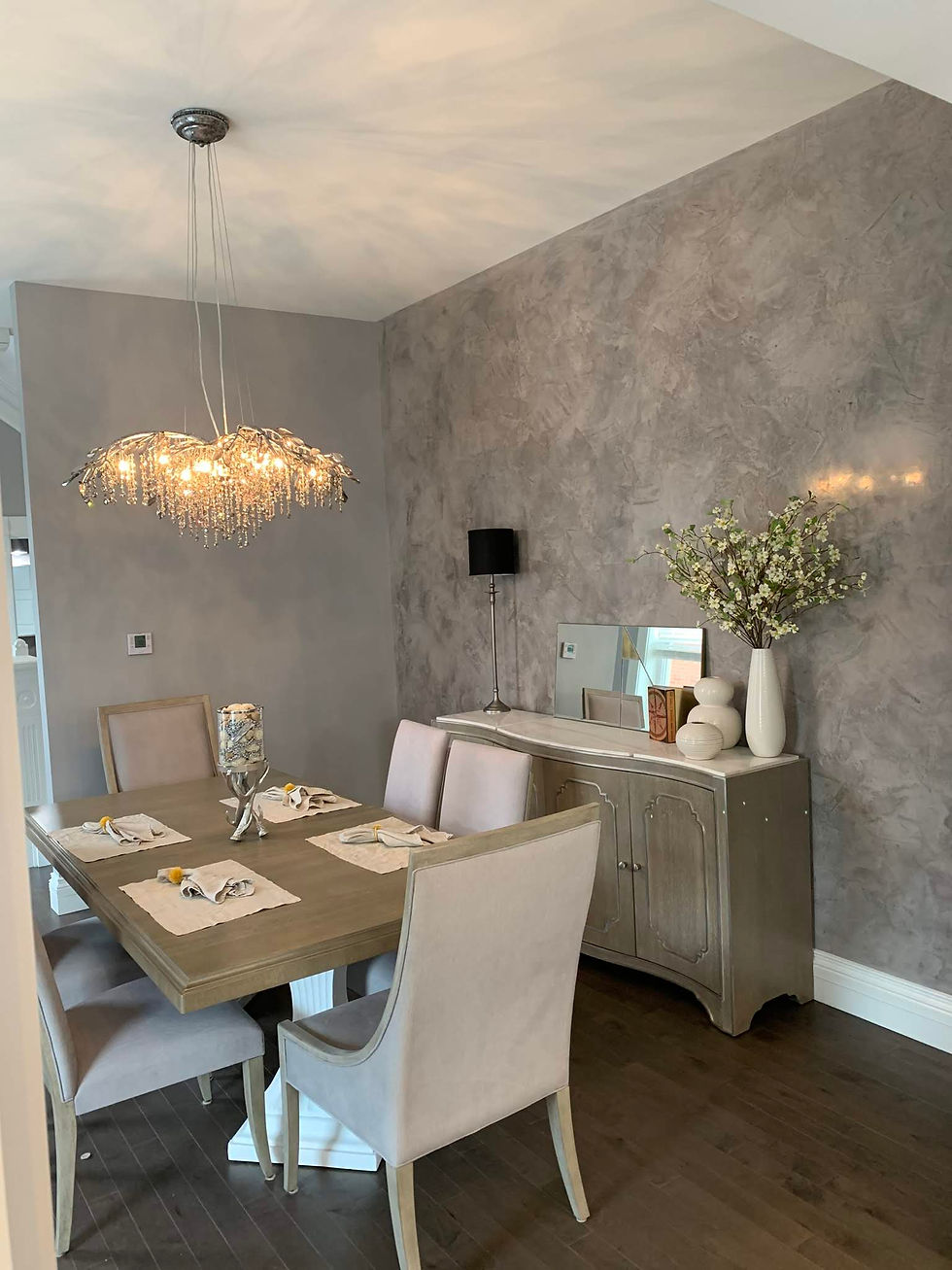 Scott Fritz Wall Creation applies Venetian polished plaster