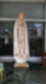 Our Lady of Fatima plaster statue repair and paint