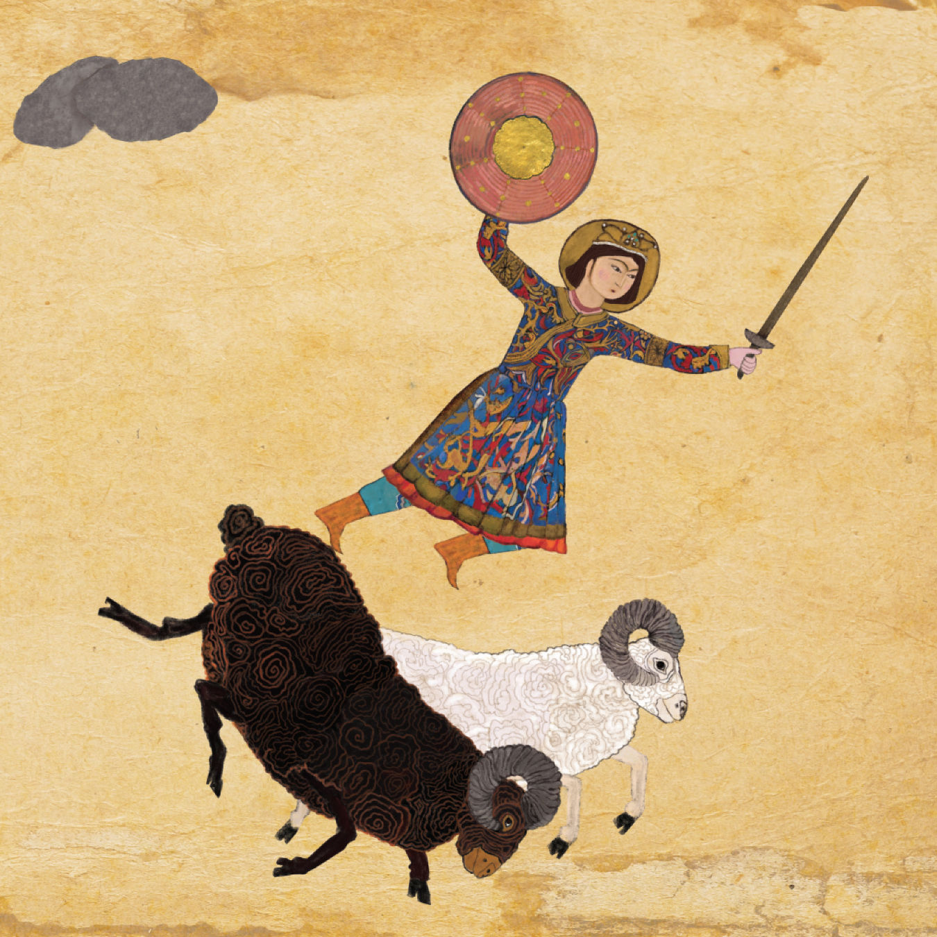 Artwork 16 - Miniature of Malik Mammed legendary tale