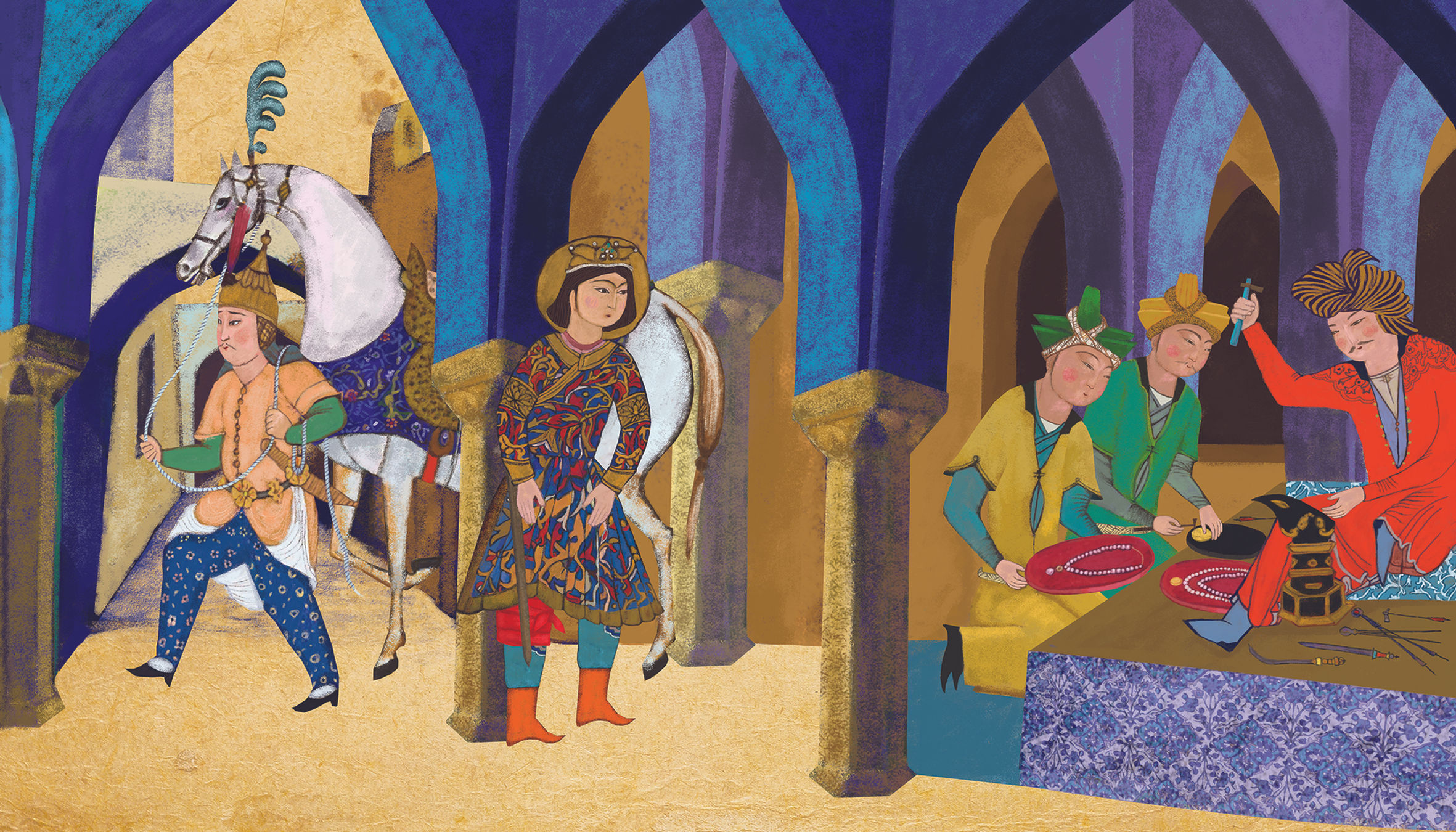 6- Miniature of Malik Memmed legendary tale