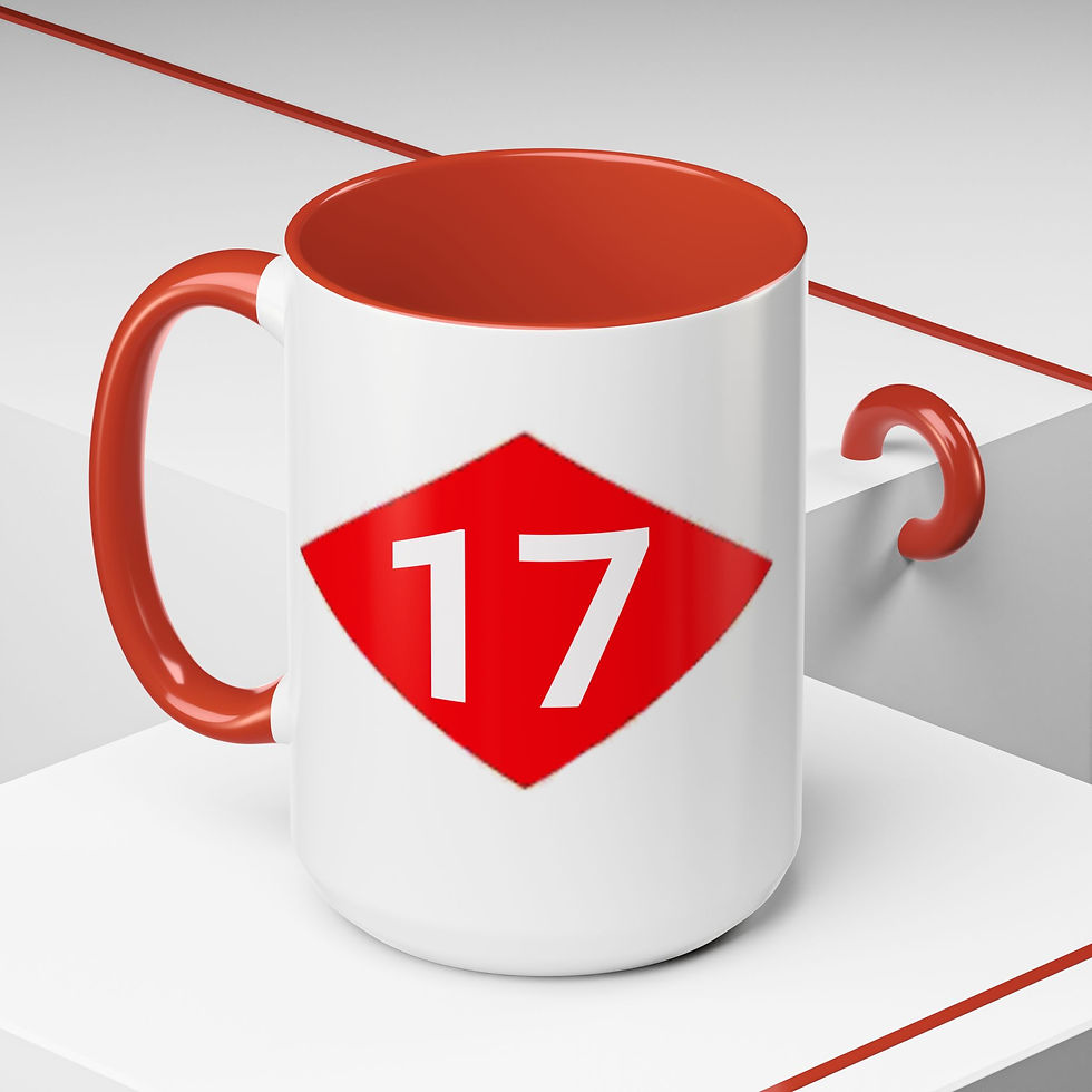 Thumbnail: BEEP Personalized Name Stencil Mug 11 or 15oz Double Sided accent color choice