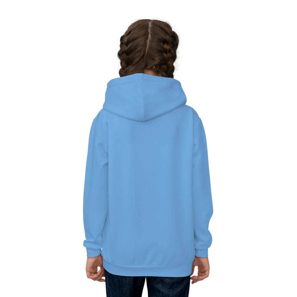 Thumbnail: Seabee Children's Hoodie (AOP) blue